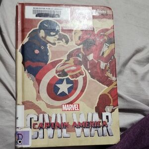 Marvel Civil War Graphic Novel with Red and Blue Cover